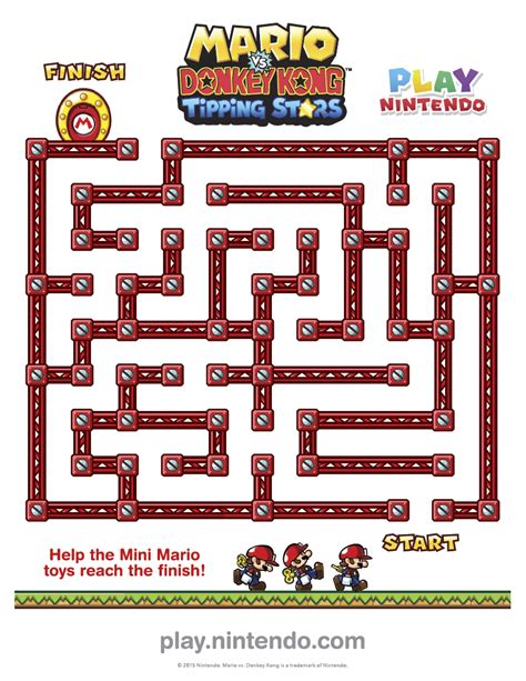 Mario Maze Printable